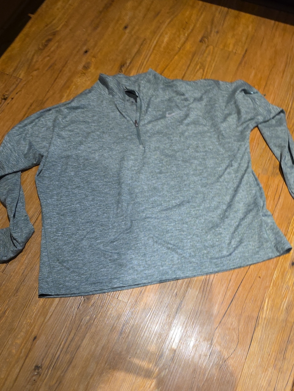 Lightweight Heathered Quarter-Zip Pullover - Green Heather